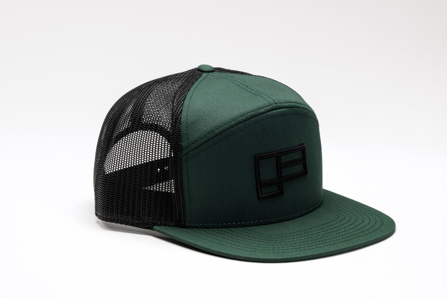 Family Seven-Panel Trucker - Dark Green/Black