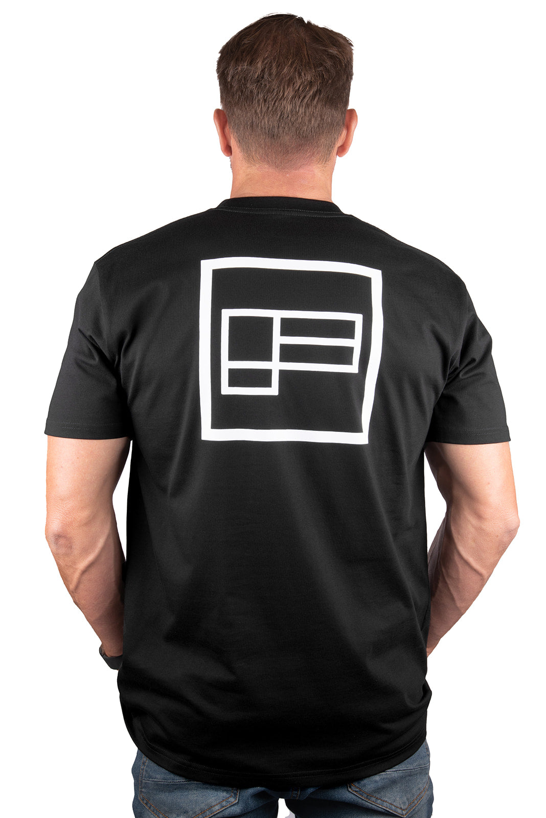 Men's Black Square Tee
