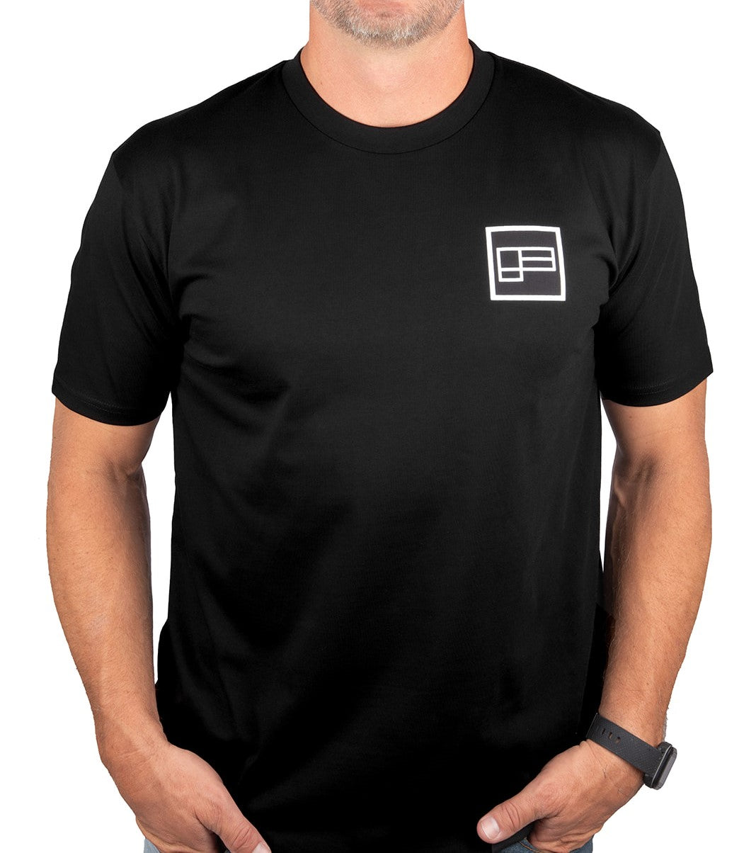 Men's Black Square Tee