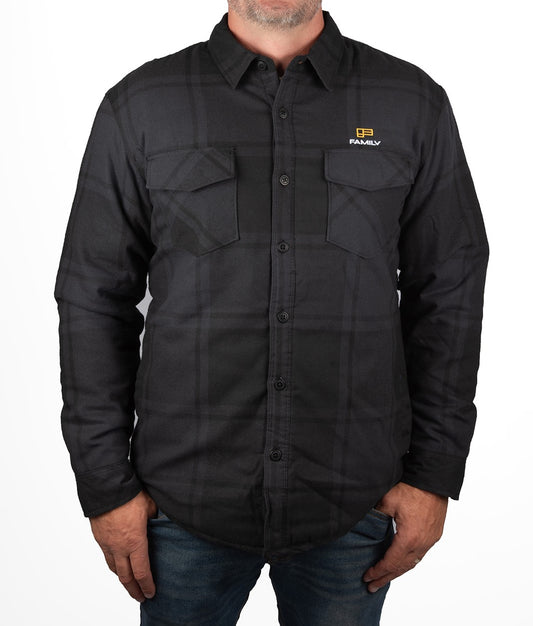 Men's Black Flannel Jacket