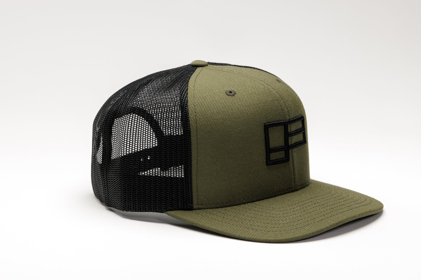 Family Flat Bill Trucker - Army Green