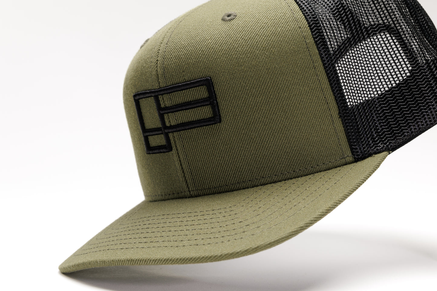 Family Flat Bill Trucker - Army Green