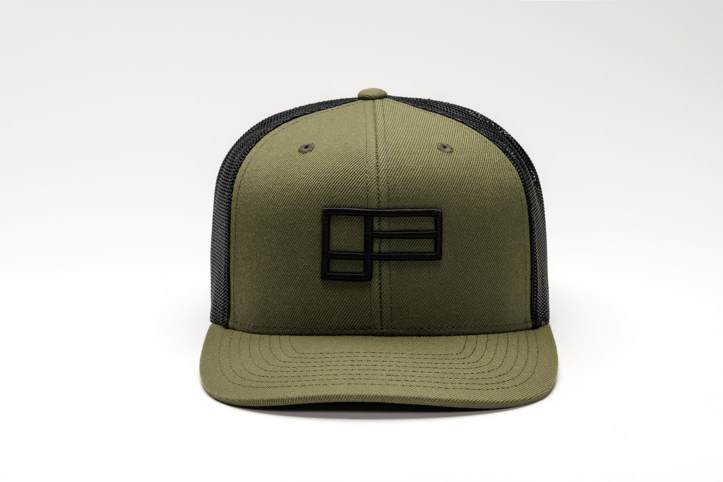 Family Flat Bill Trucker - Army Green