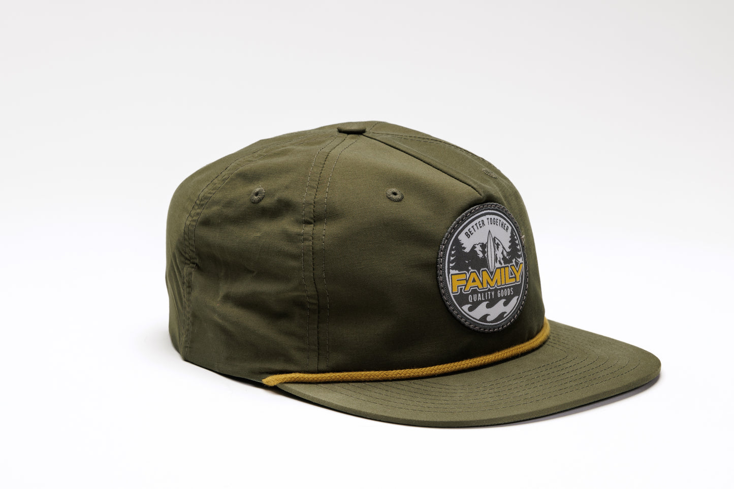 Family Snapback Surf Hat - Loden/Amber Gold