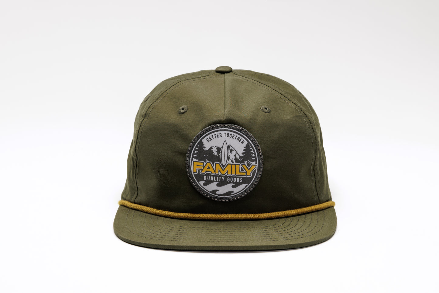 Family Snapback Surf Hat - Loden/Amber Gold