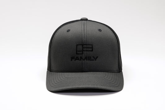 Retro Family Trucker Charcoal/Black