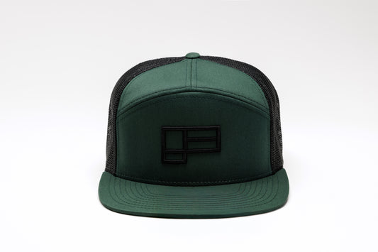 Family Seven-Panel Trucker - Dark Green/Black