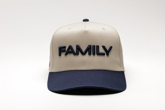 Oikos Baseball Cap - Beige/Navy Blue