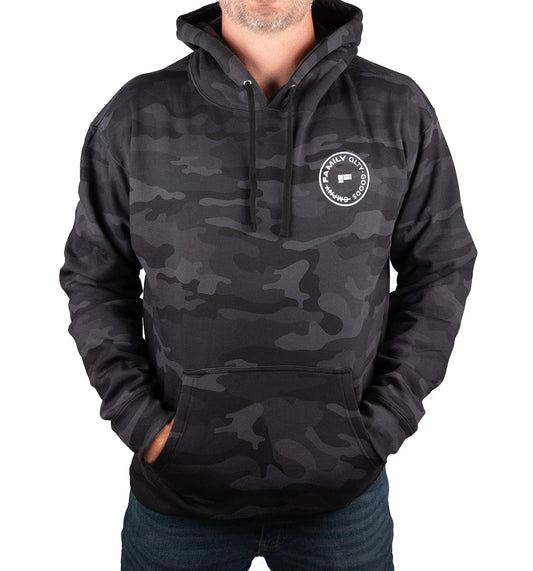 Hoodie black camo men's