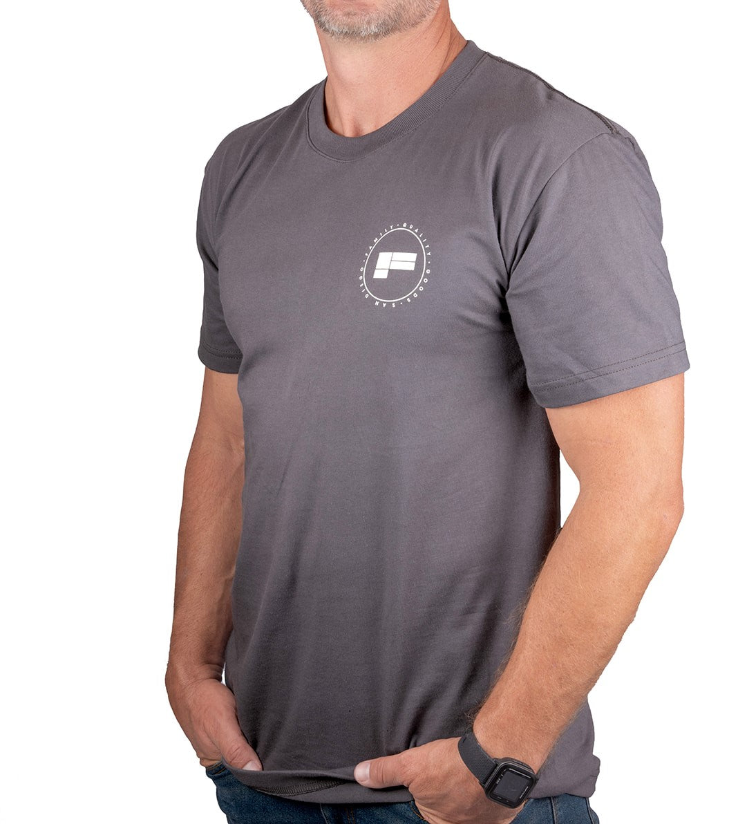 Grey Circle Tee