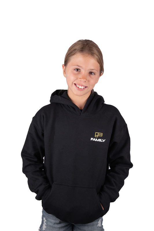 Kids Black Original Logo Hoodie