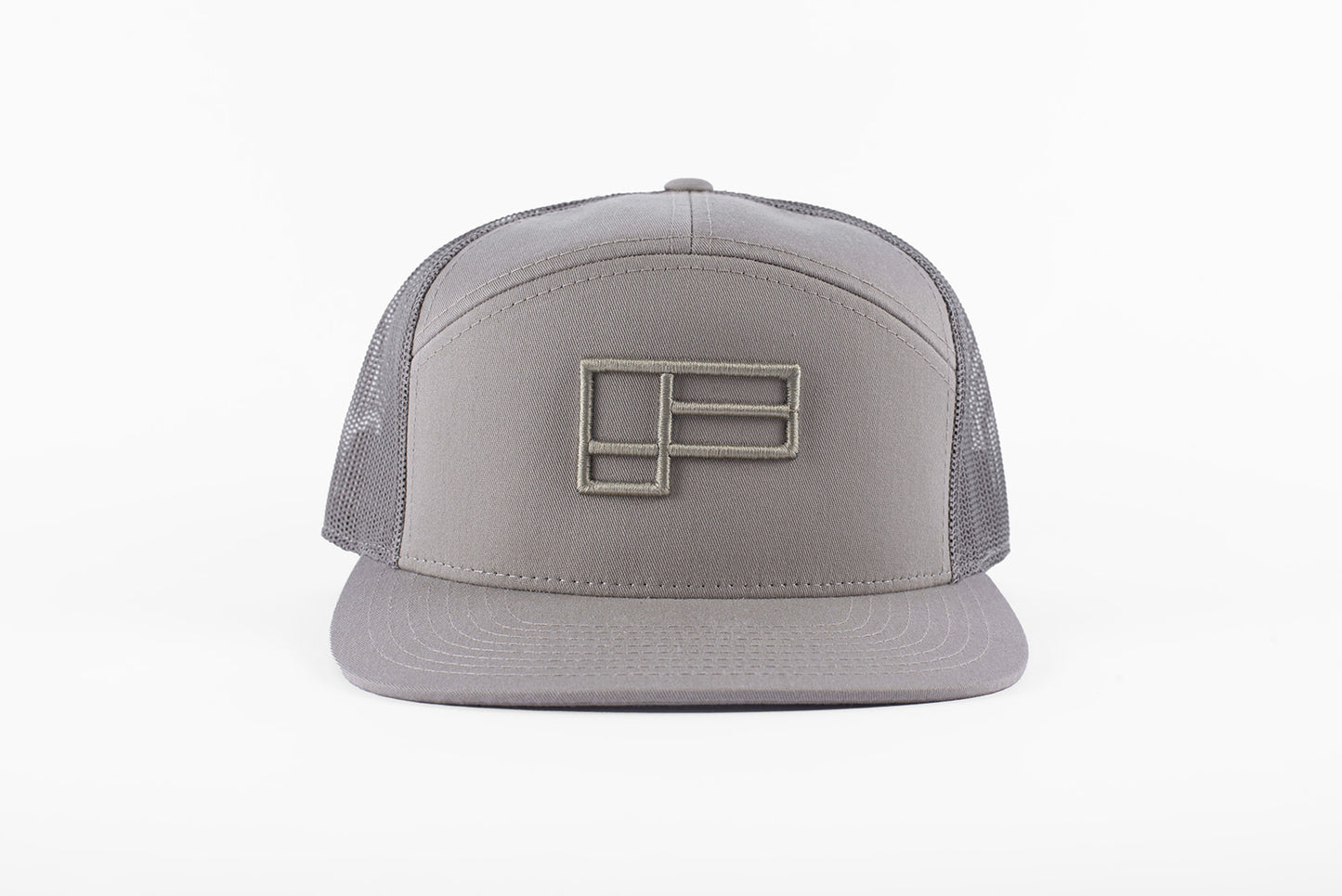 Family Seven-Panel Trucker - Pale Khaki/Loden Green