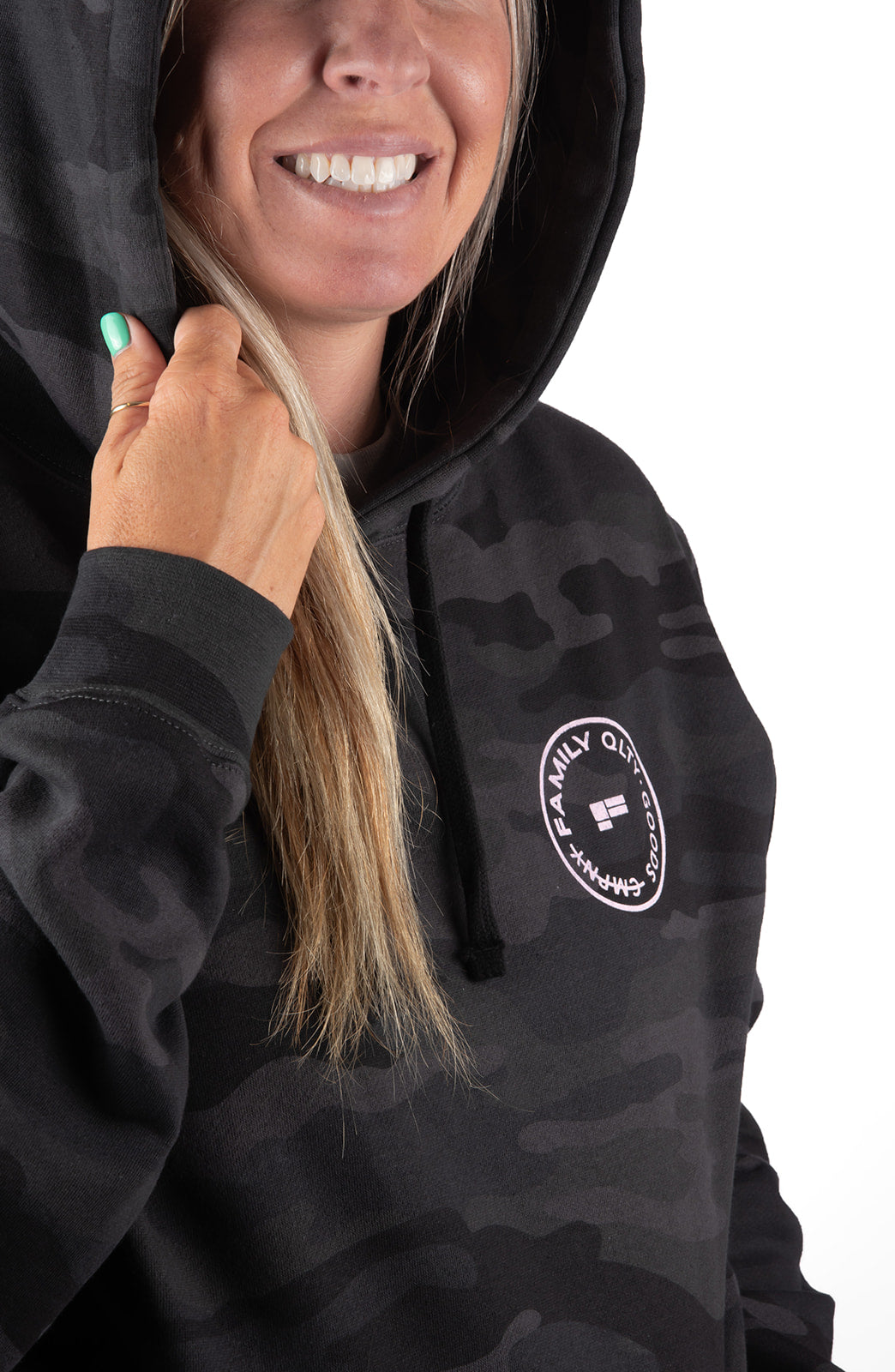 Women's Pink Camo Hoodie